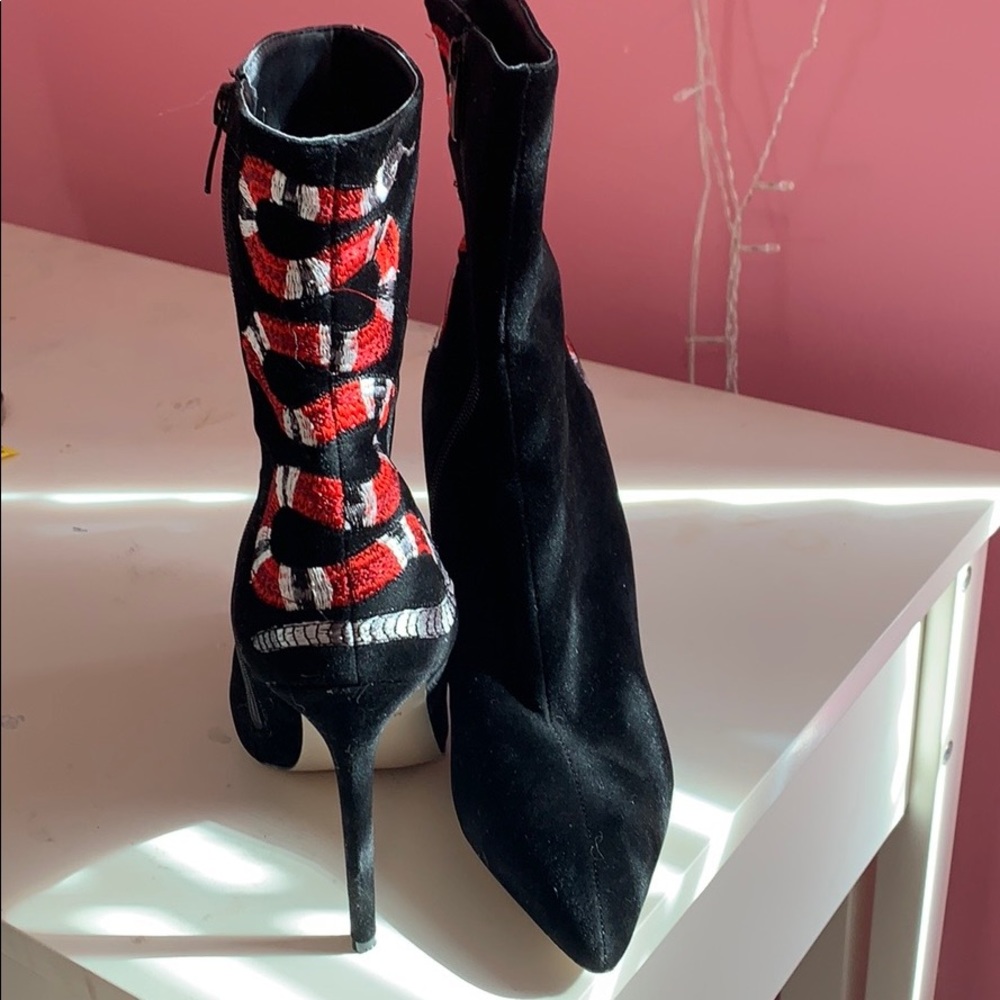 Missguided snake booties
